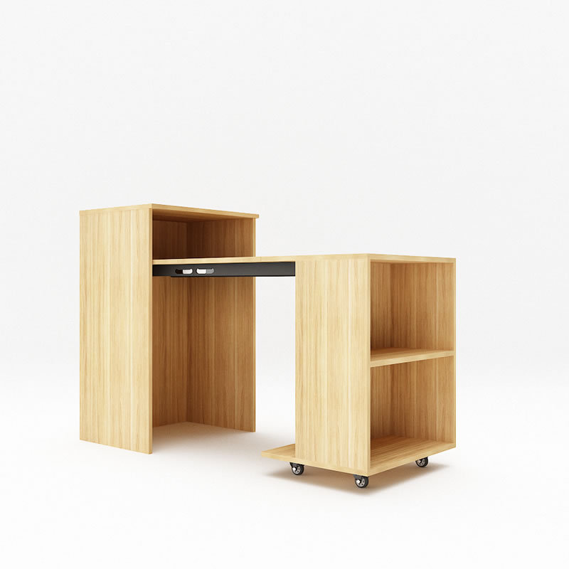 Fold down desk hardware kit for small room
