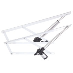 Electric heavy duty platform bed storage space lifting system remote control