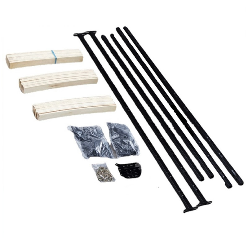 Easy Assembly Knock Down Bed Frame Base Full Bed Frame For Platform Bed