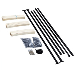 Easy Assembly Knock Down Bed Frame Base Full Bed Frame For Platform Bed