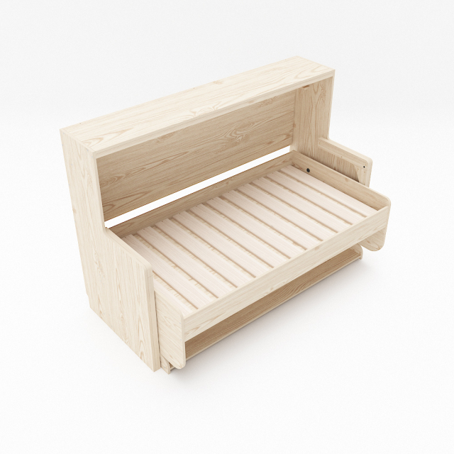 Twin Murphy Desk Bed Kit -DIY Wallbed Frame Hardware Kit with Always-Level Desk