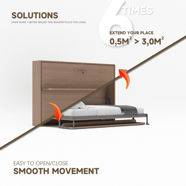 Wall Bed With Desk Mechanism For Super Single, Double, Full Size,Murphy Bed With Desk Hardware Kit Full-Heavy Duty DIY Wallbed,Maxplus Industrial -- Desk Bed | Murphy Bed | Wall Bed | Storage Bed | Desk & Table