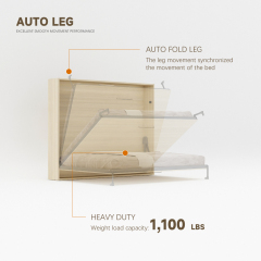 Wall Bed Mechanism For Queen Size,Horizontal Wall Bed for Space-Saving -Hide Away Design Full Murphy Bed,Maxplus Industrial -- Desk Bed | Murphy Bed | Wall Bed | Storage Bed | Desk & Table