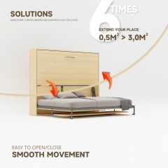 Wall Bed With Desk Mechanism | Horizontal Queen,Murphy Wall Bed Mechanism for Queen With Study Desk for Home Office,Maxplus Industrial -- Desk Bed | Murphy Bed | Wall Bed | Storage Bed | Desk & Table