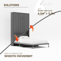 Mechanism For Wall Bed With Shelf Desk For Super Single, Double, Full Size,Murphy Bed Hardware Kit Full, Double Size Folding Wall Bed with Desk,Maxplus Industrial -- Desk Bed | Murphy Bed | Wall Bed | Storage Bed | Desk & Table