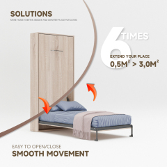 Wall Bed Mechanism For Single, Twin, Twin XL Size,Wall Bed Single Size Hardware Kit, Heavy Duty Vertical Wall Mount Bed,Maxplus Industrial -- Desk Bed | Murphy Bed | Wall Bed | Storage Bed | Desk & Table