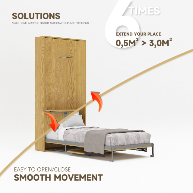 Mechanism For Wall Bed With Study Desk For Single, Twin, Twin XL and King Single Size,Twin Size Deluxe Wall Bed Mechanism (Vertical), Murphy Bed With Desk,Maxplus Industrial -- Desk Bed | Murphy Bed | Wall Bed | Storage Bed | Desk & Table