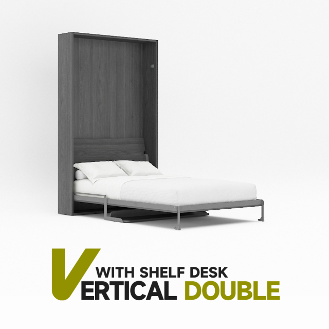 Mechanism For Wall Bed With Shelf Desk For Super Single, Double, Full Size,Murphy Bed Hardware Kit Full, Double Size Folding Wall Bed with Desk,Maxplus Industrial -- Desk Bed | Murphy Bed | Wall Bed | Storage Bed | Desk & Table
