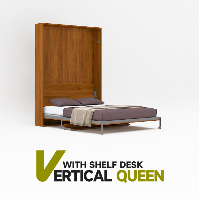 Mechanism For Wall Bed With Shelf Desk For Queen Size,Queen Size Murphy Bed Hardware Kit – Vertical Wall Bed With Desk,Maxplus Industrial -- Desk Bed | Murphy Bed | Wall Bed | Storage Bed | Desk & Table