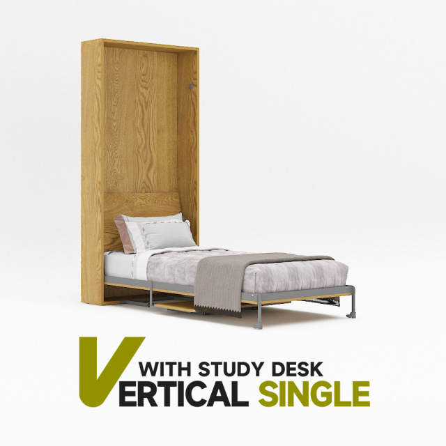 Mechanism For Wall Bed With Study Desk For Single, Twin, Twin XL and King Single Size,Twin Size Deluxe Wall Bed Mechanism (Vertical), Murphy Bed With Desk,Maxplus Industrial -- Desk Bed | Murphy Bed | Wall Bed | Storage Bed | Desk & Table