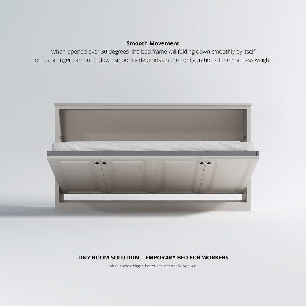 Floating Wall Bed Mechanism For Small Single, Single, Twin, Twin XL Size,Floating Wall Bed Mechanism-murphy bed twin | Horizontal Single,Maxplus Industrial -- Desk Bed | Murphy Bed | Wall Bed | Storage Bed | Desk & Table
