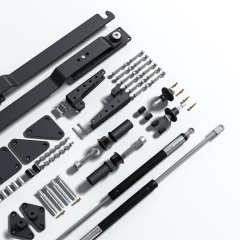 DBM1 - Deluxe Desk Bed Hardware Kit, Horizontal murphy bed with desk,Twin Murphy Desk Bed Kit -DIY Wall bed Hardware With Always-Level Desk,Maxplus Industrial -- Desk Bed | Murphy Bed | Wall Bed | Storage Bed | Desk & Table