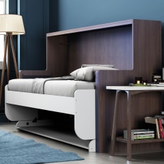 DBM1 - Deluxe Desk Bed Hardware Kit, Horizontal murphy bed with desk,Twin Murphy Desk Bed Kit -DIY Wall bed Hardware With Always-Level Desk,Maxplus Industrial -- Desk Bed | Murphy Bed | Wall Bed | Storage Bed | Desk & Table