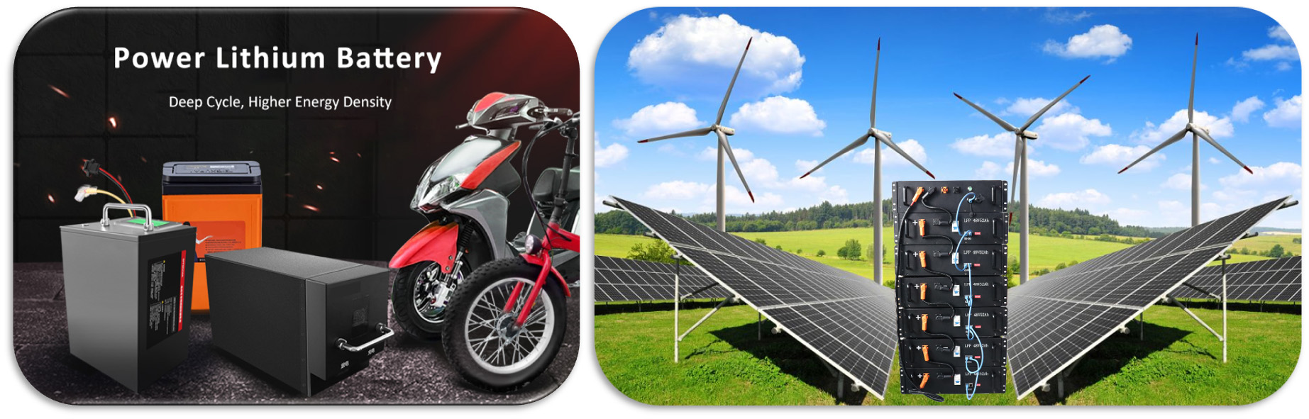 Diagram of Power Battery and Energy Storage Battery