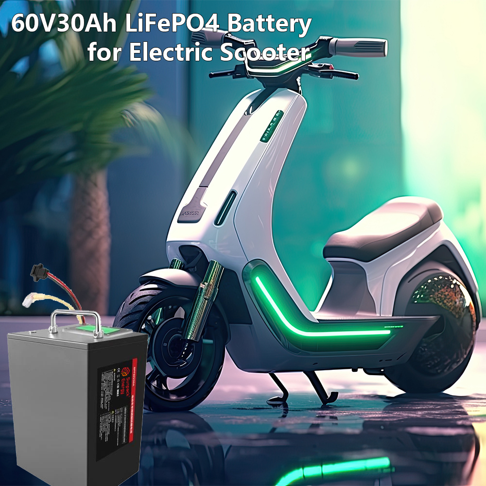 60V 30Ah Lithium Iron Phosphate LiFePO4 Cell Two Wheeler Battery