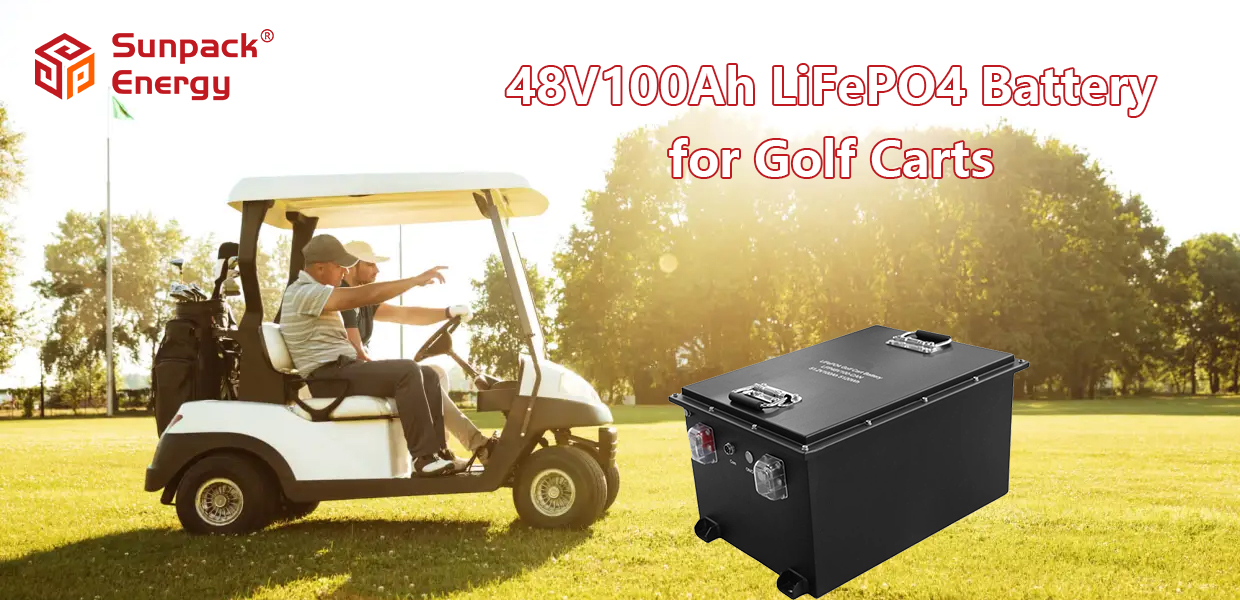 48V 100Ah High Power Golf Cart Lithium ion LiFePO4 Battery