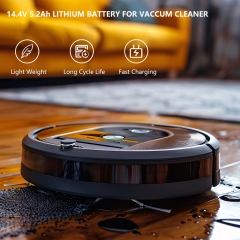 14.4V 5.2Ah Rechargable Lithium Ion Battery Pack for Vacuum Cleaner