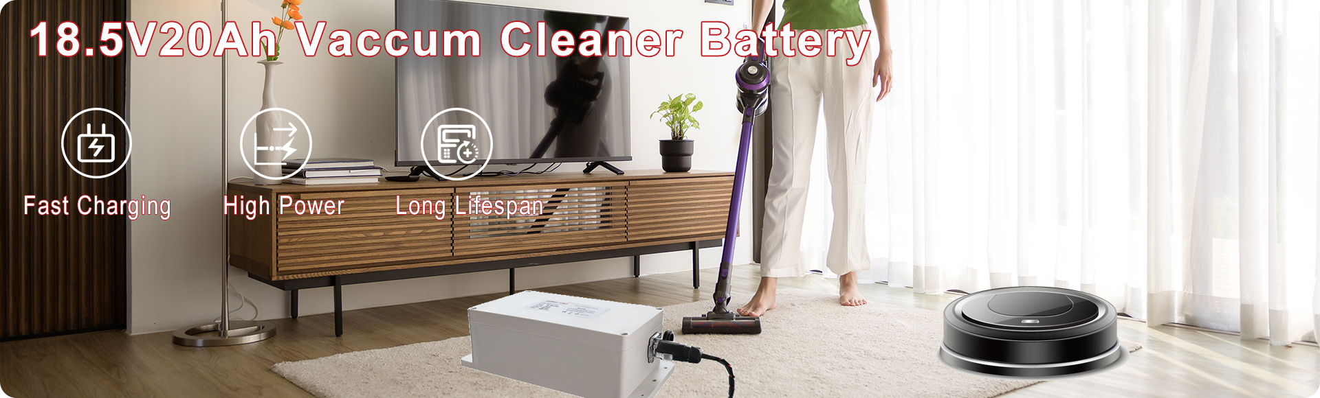 18.5V20Ah vaccum cleaner lithium battery features