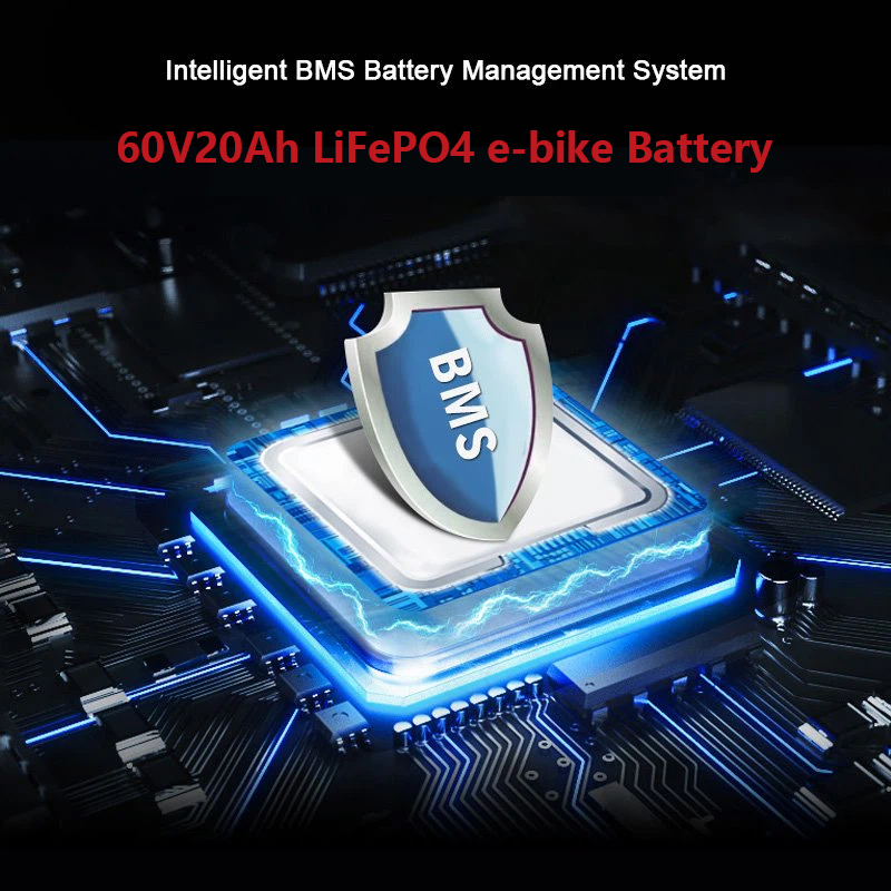 60V 20Ah Electric Scooter Motorcycle LiFePO4 Lithium Ion Cell Battery