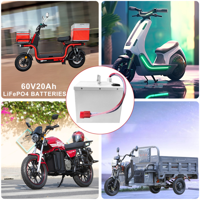 60V 20Ah Electric Scooter Motorcycle LiFePO4 Lithium Ion Cell Battery