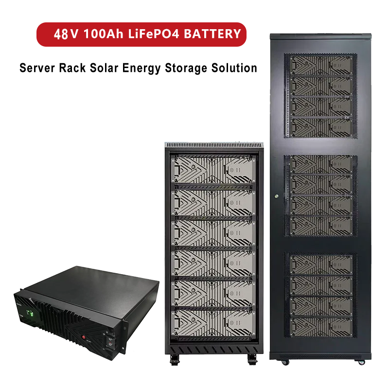 48V100Ah Server Rack LiFePO4 Battery Pack for Solar Energy Storage