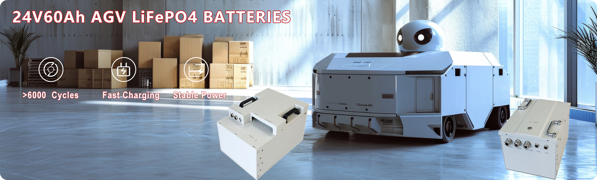 Key features of 24V60Ah LiFePO4 AGV Battery