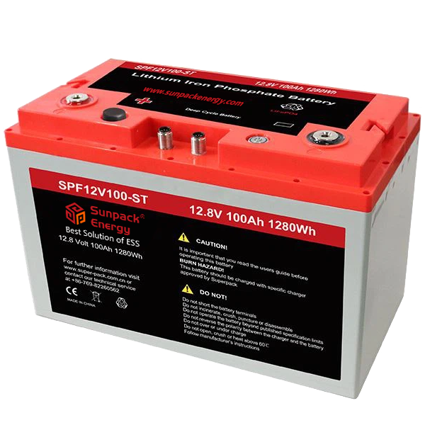 12V 100Ah IP67 Waterproof Deep Cycle Marine RV LiFePO4 Lithium Battery