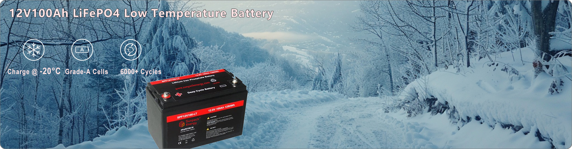 key features of 12V 100Ah Low Temperature LiFePO4 Battery