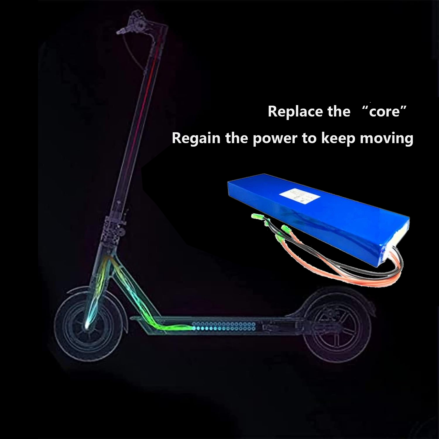 36V8Ah Lithium Battery Pack with built-in BMS for e-Scooter