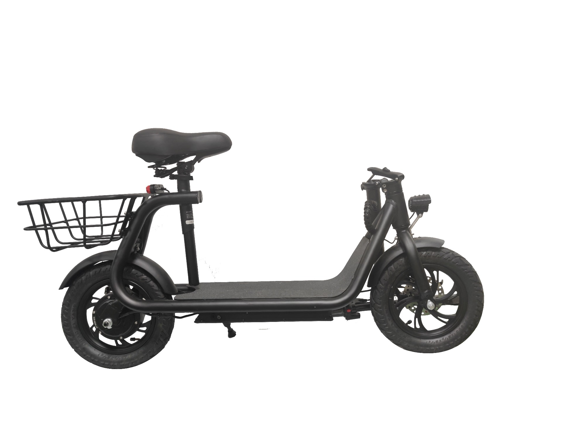 KX-12 Folding 350W Electric Scooter with Basket
