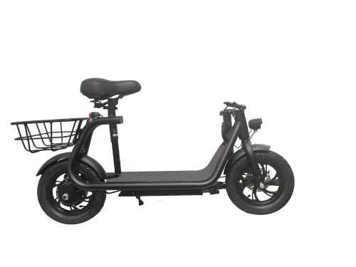 KX-12 Folding 350W Electric Scooter with Basket