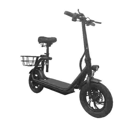 KX-12 Folding 350W Electric Scooter with Basket