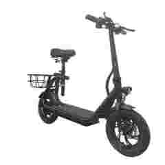 KX-12 Folding 350W Electric Scooter with Basket
