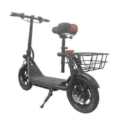 KX-12 Folding 350W Electric Scooter with Basket