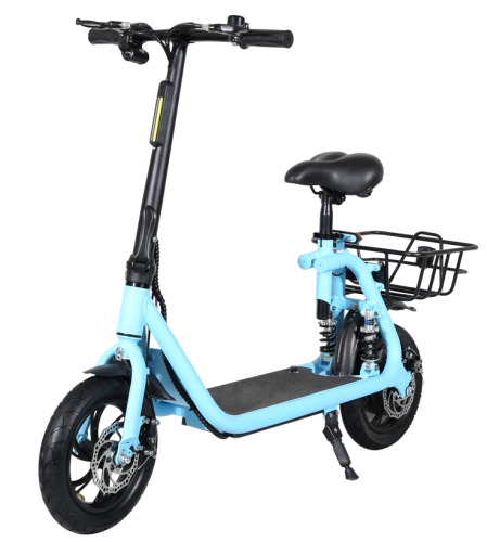 KX-12 Folding 350W Electric Scooter with Basket
