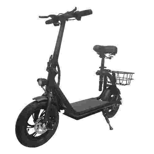 KX-12 Folding 350W Electric Scooter with Basket
