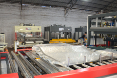 Full Automatic mattress compression fold and roll packaging machine