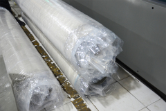 Automatic Mattress compression fold and roll packaging machine
