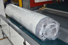 Automatic Mattress compressing and roll packaging machine