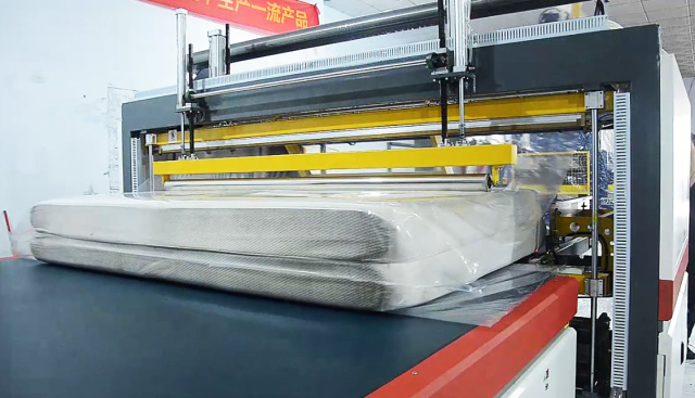 Automatic mattress compress packing machine