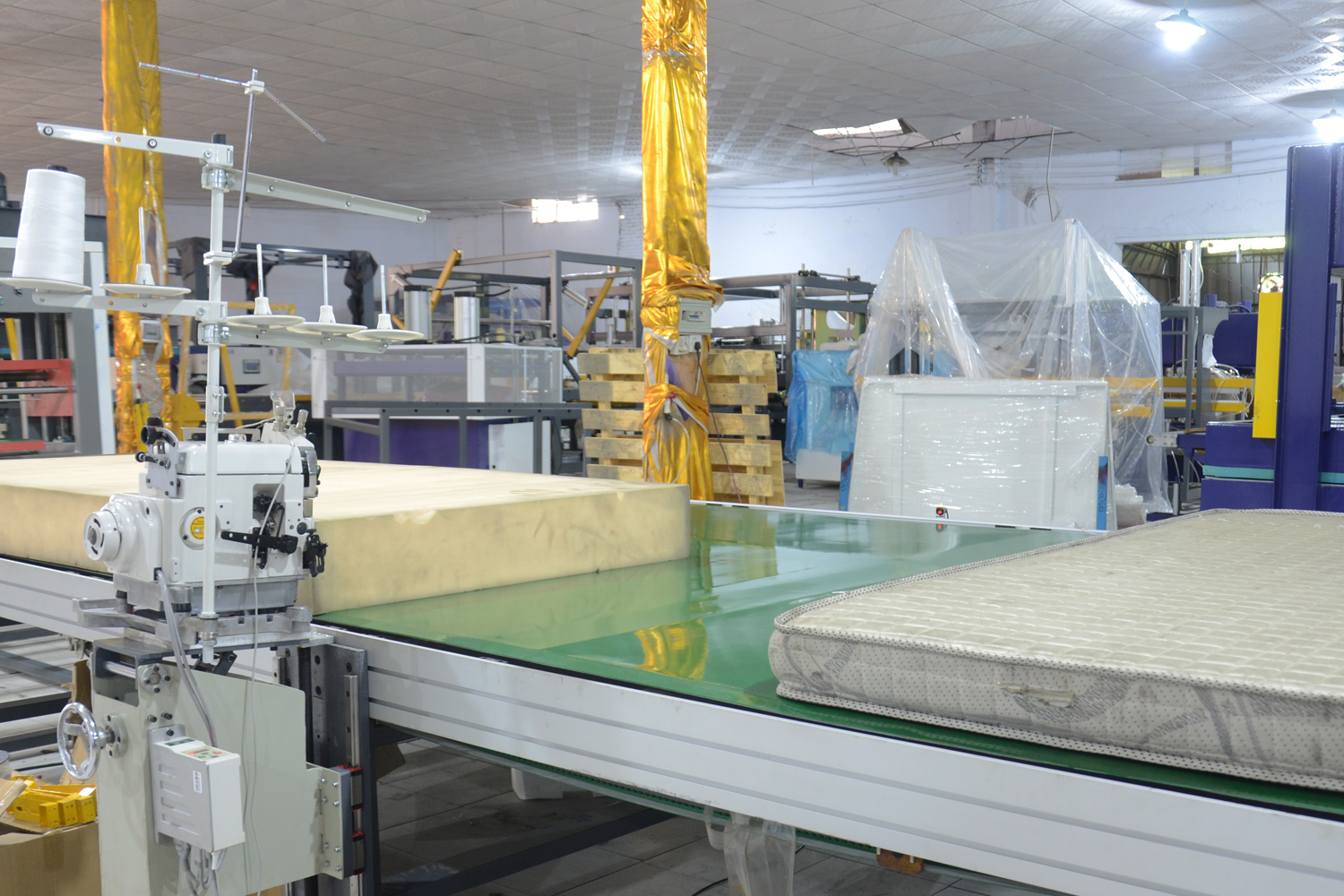 NG-003 automatic sponge gluing integrated line