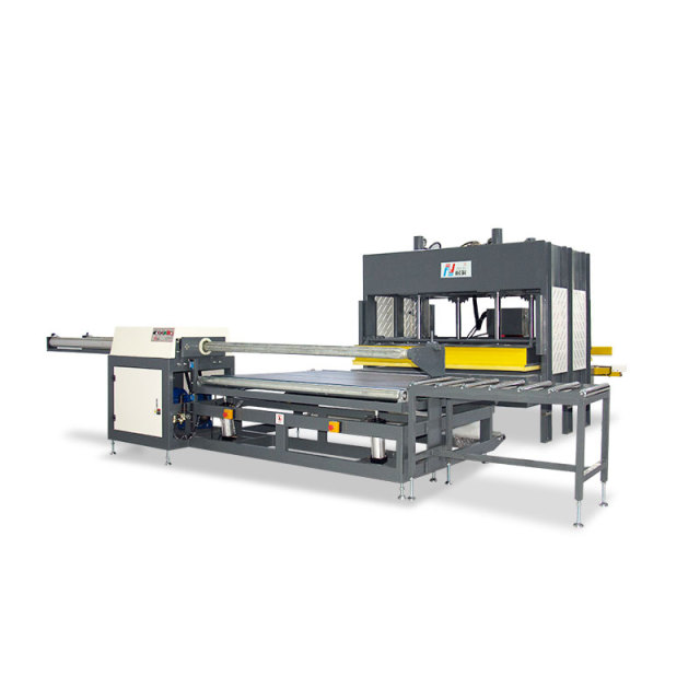 Semi-automatic mattress compression and rolling machine