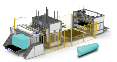 NG-25R Full Automatic Foam Block Compression And Roll Packing Machine