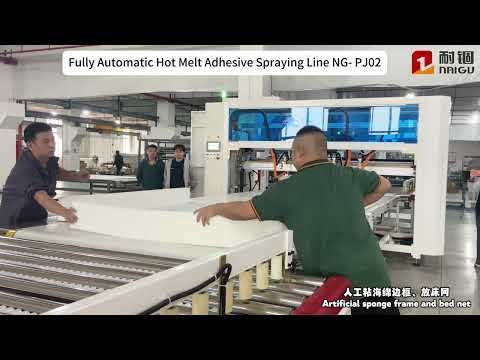 Automatic Hot Melt Glue Spraying Machine Line