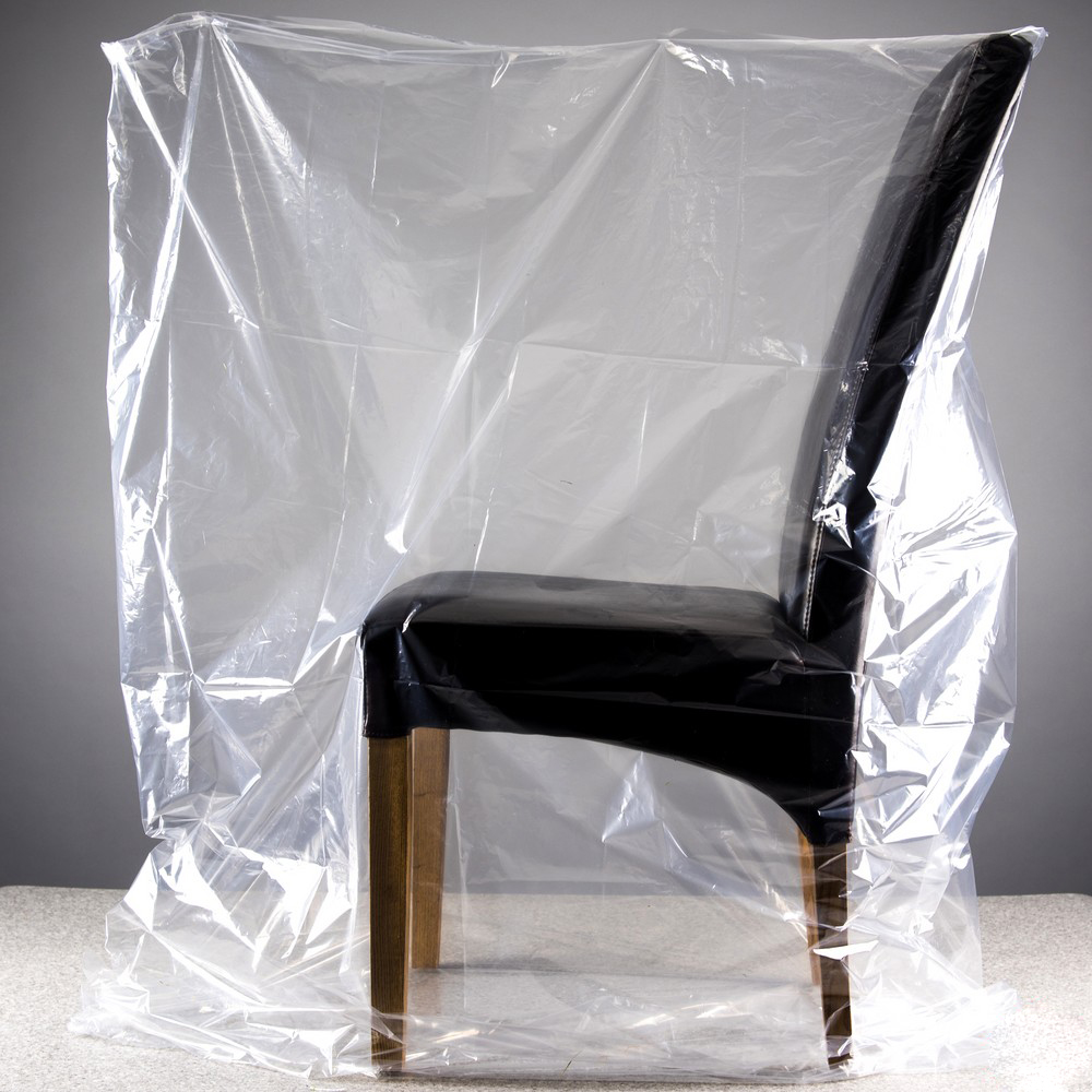 Custom and large clear poly bags used for packaging