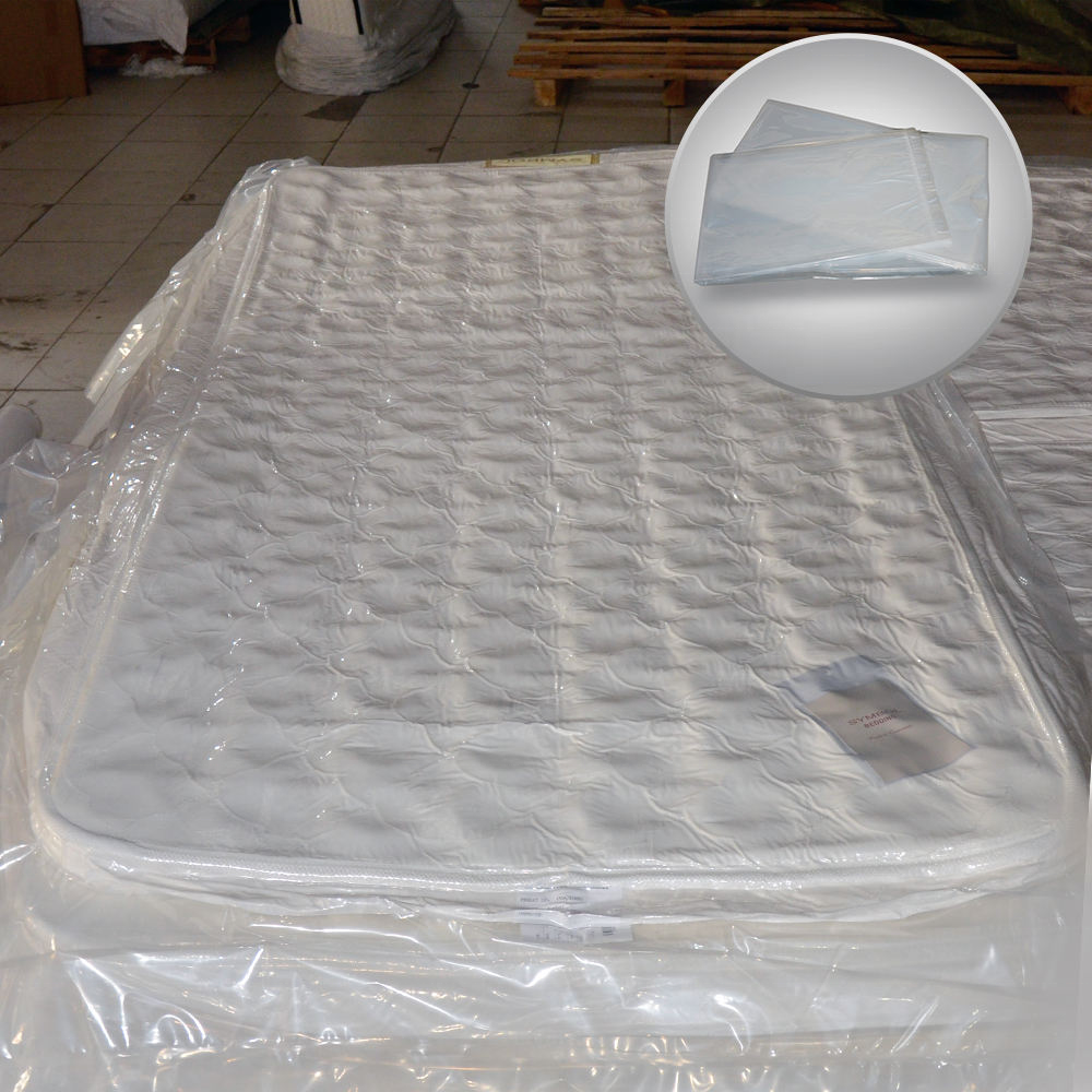 Custom Length Clear PE Plastic Mattress Cover