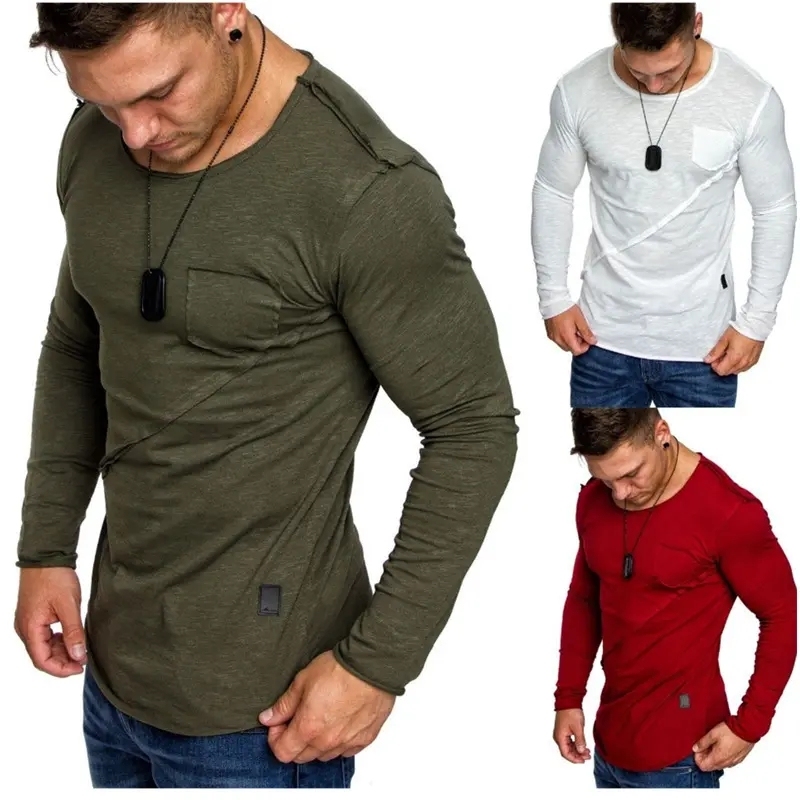 mens oem design Long length Long Sleeve T Shirt For Men wholesale Cotton Custom T-shirt,Shuliqi Apparel - Men's Clothing Wholesale Manufacturer,mens oem design Long length Long Sleeve T Shirt For Men wholesale Cotton Custom T-shirt