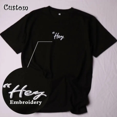Round neck men's customization as request embroidery T-shirt custom wholesale T-shirt blank plain short sleeve T-shirt men women,Shuliqi Apparel - Men's Clothing Wholesale Manufacturer,Round neck men's customization as request embroidery T-shirt custom wholesale T-shirt blank plain short sleeve T-shirt men women