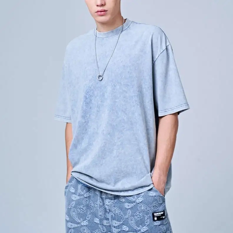 High quality OEM acid washed vintage tshirt custom 100% cotton loose blank oversized vintage t shirt,Shuliqi Apparel - Men's Clothing Wholesale Manufacturer,High quality OEM acid washed vintage tshirt custom 100% cotton loose blank oversized vintage t shirt