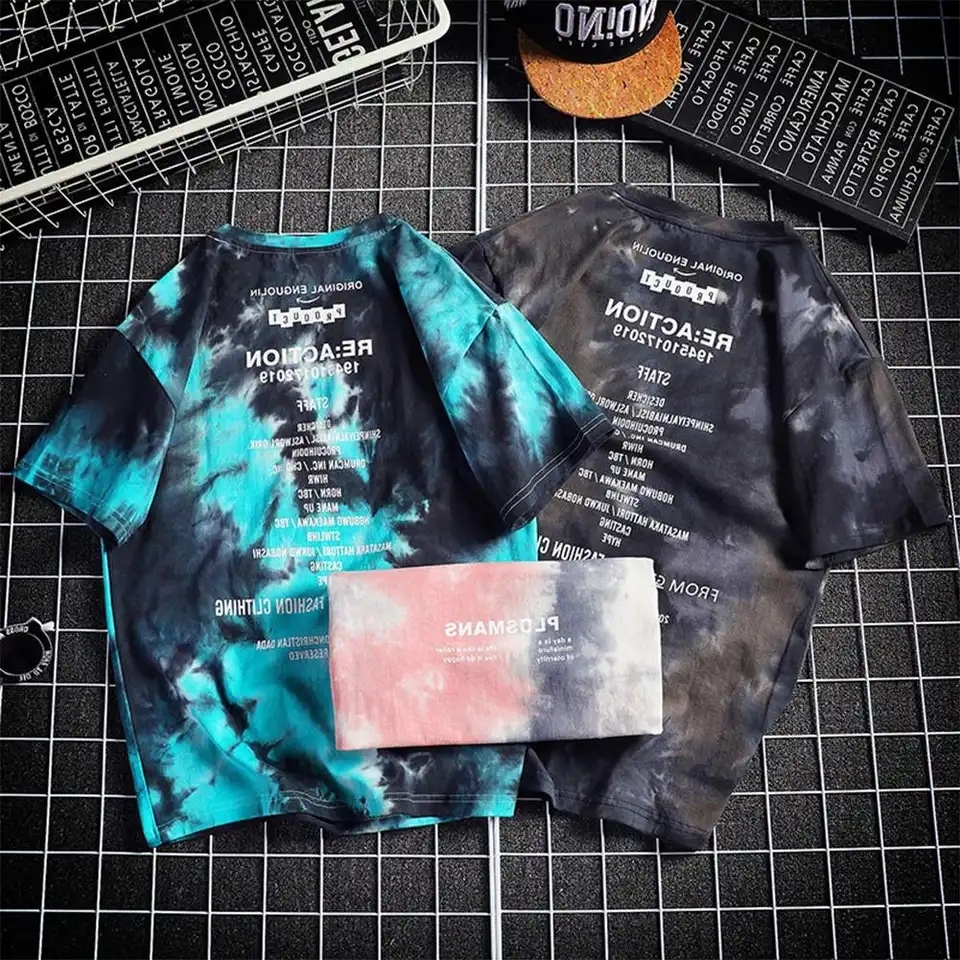 100%cotton Hip Hop Clothing, Gradient Color Tie Dye T-shirts For Custom Eco Friendly Clothing Manufacturers,Shuliqi Apparel - Men's Clothing Wholesale Manufacturer,100%cotton Hip Hop Clothing, Gradient Color Tie Dye T-shirts For Custom Eco Friendly Clothing Manufacturers